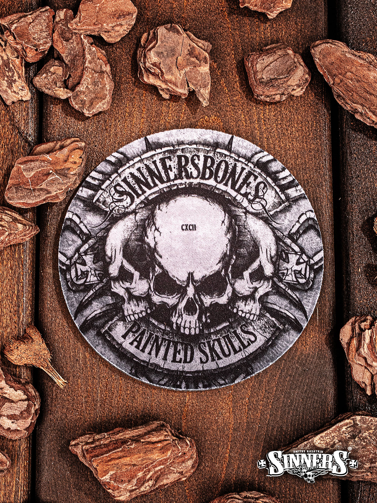 Костер (бирдекель) "Painted Skulls"