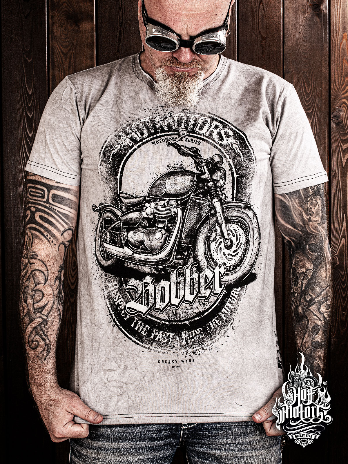 Футболка Мужская HOT MOTORS "Respect the Past. Ride the Future"